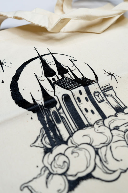 MOONLIT CASTLE totebag